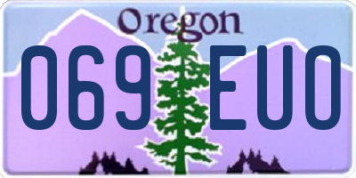 OR license plate 069EUO