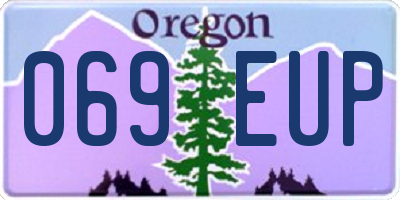 OR license plate 069EUP