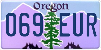 OR license plate 069EUR