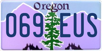 OR license plate 069EUS