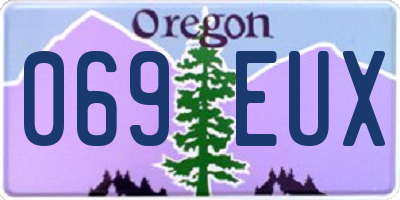 OR license plate 069EUX