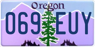 OR license plate 069EUY