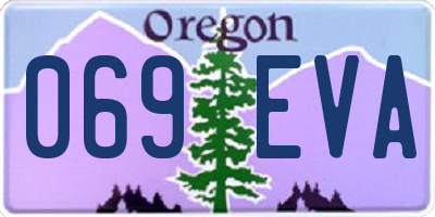 OR license plate 069EVA