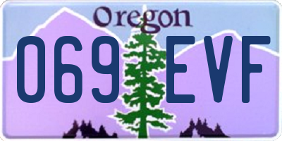 OR license plate 069EVF