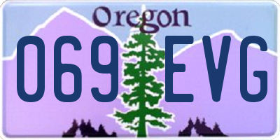 OR license plate 069EVG