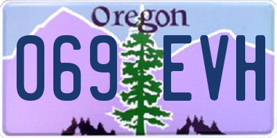 OR license plate 069EVH