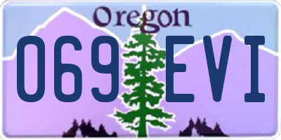 OR license plate 069EVI