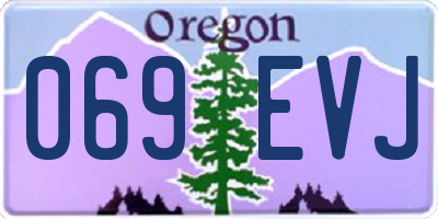 OR license plate 069EVJ
