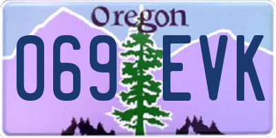 OR license plate 069EVK
