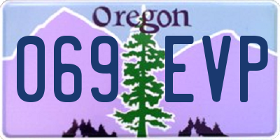 OR license plate 069EVP