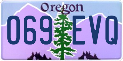 OR license plate 069EVQ