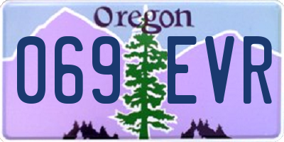 OR license plate 069EVR