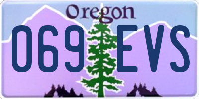 OR license plate 069EVS