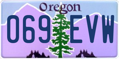 OR license plate 069EVW