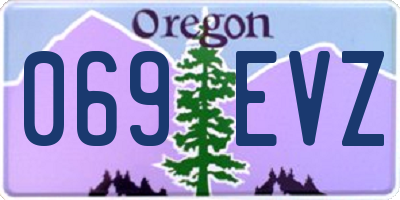 OR license plate 069EVZ