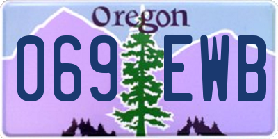 OR license plate 069EWB