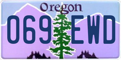 OR license plate 069EWD