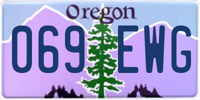 OR license plate 069EWG