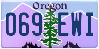 OR license plate 069EWI