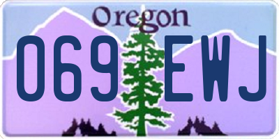 OR license plate 069EWJ