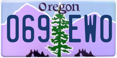 OR license plate 069EWO