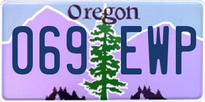 OR license plate 069EWP