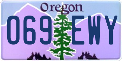 OR license plate 069EWY