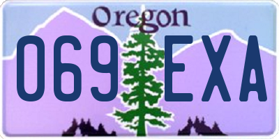 OR license plate 069EXA