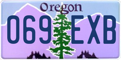 OR license plate 069EXB