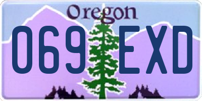 OR license plate 069EXD