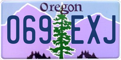 OR license plate 069EXJ