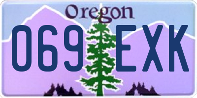 OR license plate 069EXK