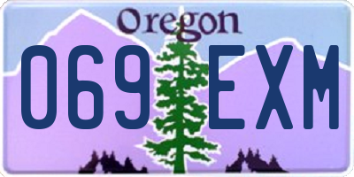 OR license plate 069EXM