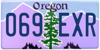 OR license plate 069EXR
