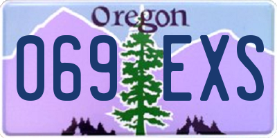 OR license plate 069EXS