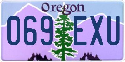 OR license plate 069EXU