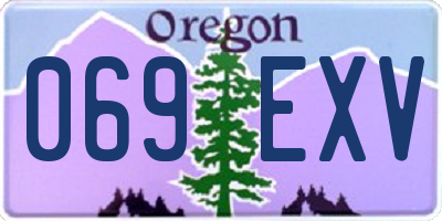 OR license plate 069EXV