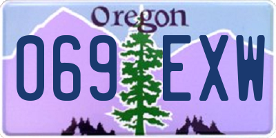OR license plate 069EXW