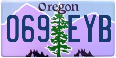 OR license plate 069EYB