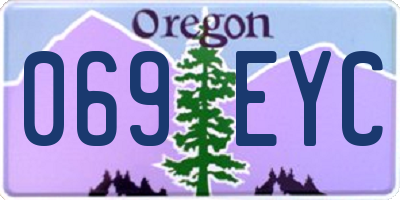 OR license plate 069EYC
