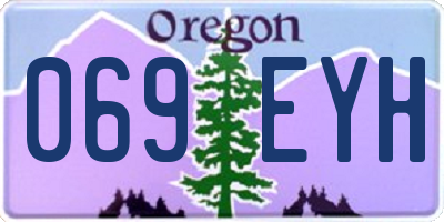 OR license plate 069EYH