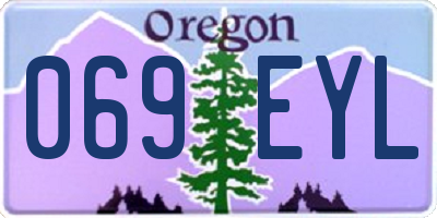OR license plate 069EYL