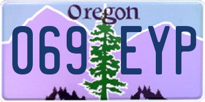 OR license plate 069EYP