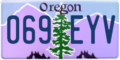 OR license plate 069EYV
