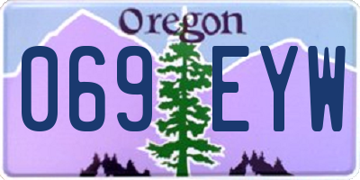 OR license plate 069EYW