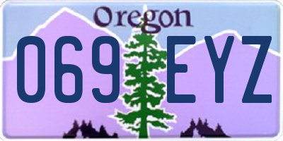 OR license plate 069EYZ