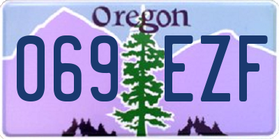 OR license plate 069EZF