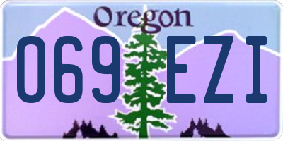 OR license plate 069EZI