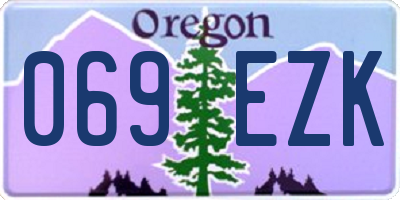 OR license plate 069EZK