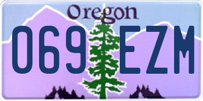 OR license plate 069EZM